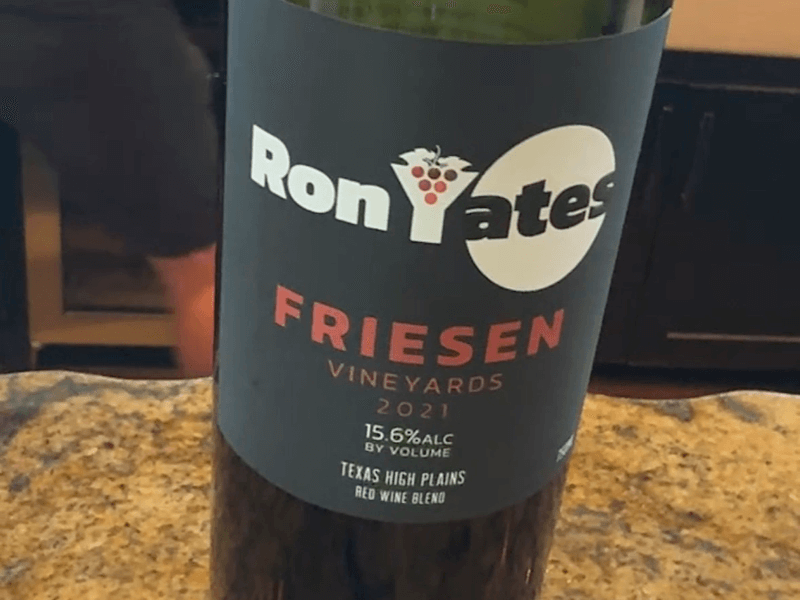 Ron Yates Friesen Wine - Johnson City - Cellar Rat Wine Tours
