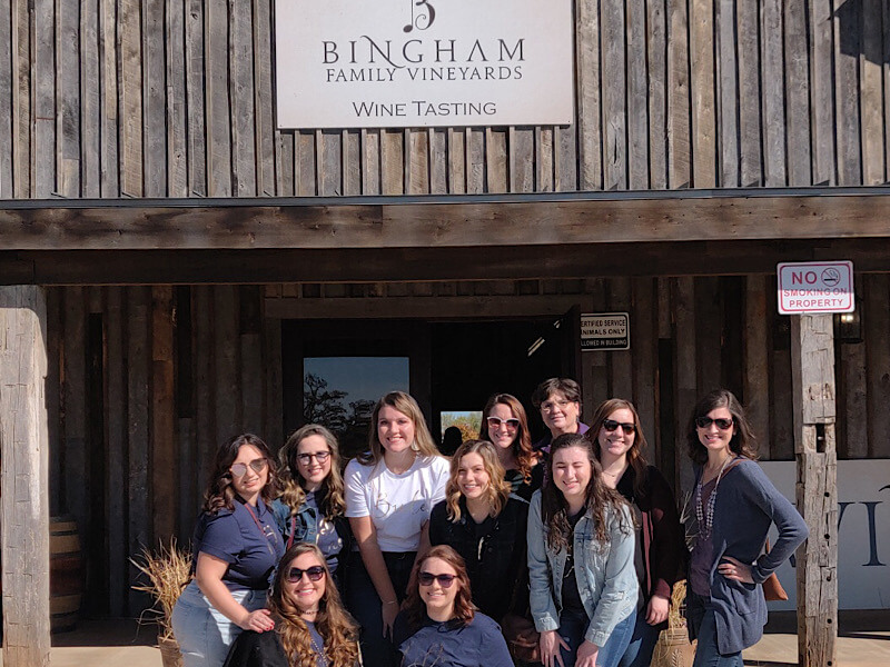 Bingham Family Vineyards Group Entrance