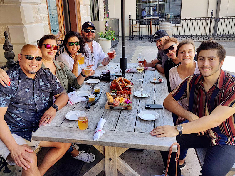 Altstadt Brewery beer flights - Fredericksburg, Texas - Cellar Rat Wine Tours