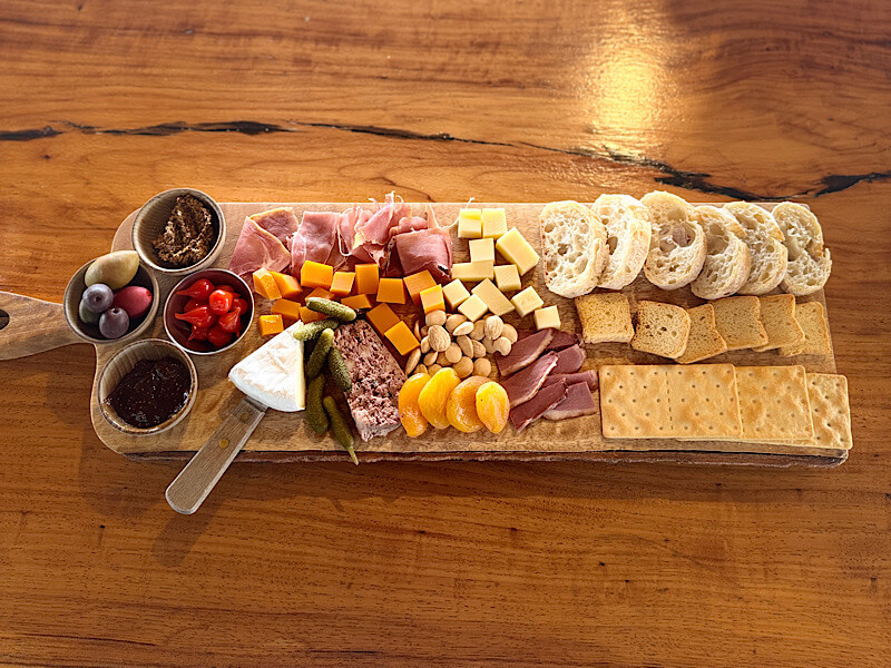 French Connection Wines charcuterie - Hye, Texas - Cellar Rat Wine Tours
